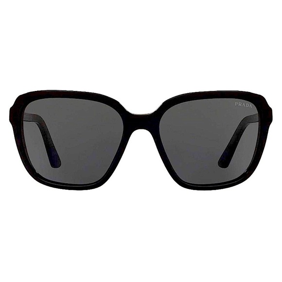 Prada Heritage Oversized Sunglasses (SPR 10V-F 1AB-5S0) in Black - Picture 4 of 16